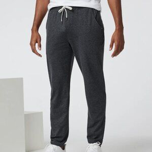 Vuori Ponto Performance Pants DreamKnit Lounge in Charcoal Heather Size Large